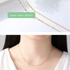 14k Orginal Gold Color Necklace Chain for Women Box Chain Snake Bone/starry/Cross Chain 18 Inches Necklace Fine Jewelry Gifts
