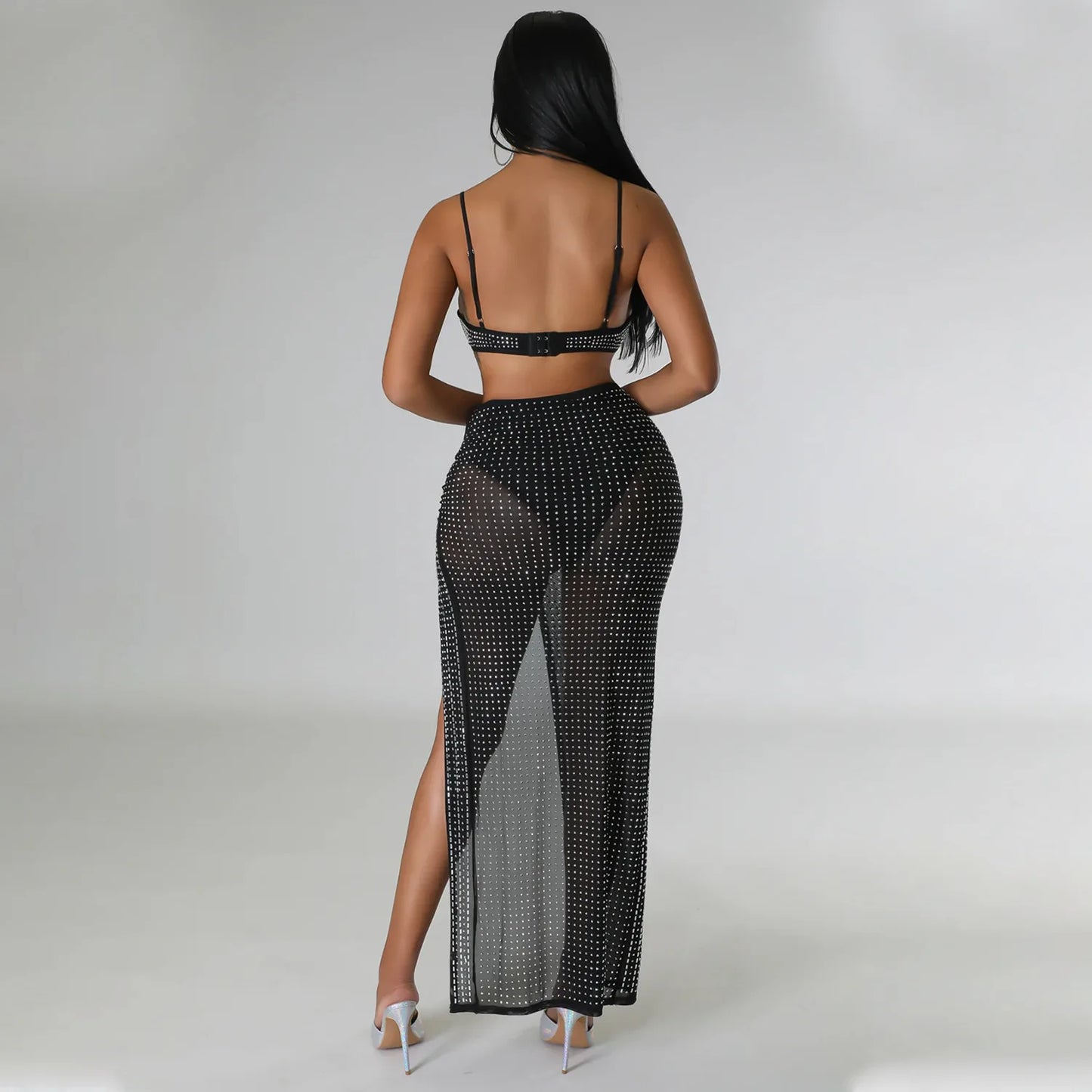 High Waist 2 Piece Bikini Set With Cover Up 2022 Swimsuit Women Print Sleeveless Bathing Suit Beachwear Swimming Biquini New