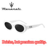 MASERATI Sunglasses New Fashion goggles Stylish Unframed Metal rimmed Shades for Men Women Cool Pose Trendy Design 10785