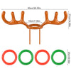Christmas Inflatable Reindeer Antler Hat Ring Toss Funny Family Game Kids Gift Toy Xmas Party Supplies 2024 Christmas Home Decor