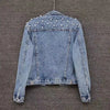 Denim Coat Women Denim Coat Turn Down Collar Single Breasted Full Sleeve Jackets Loose Casual Regular Short Jacket 2024