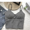 Crop Top Women Sexy Wireless Push Up Padded Tank Top Slim Was Thin Sports Summer Camisole 2023 New