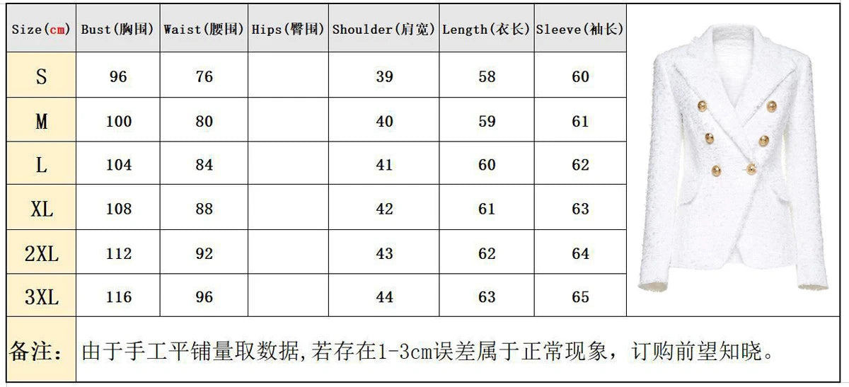 Spring And Autumn New Euro-n Celebrity Net Red High-end Women's High-end Fabric Fashion Classic Women's Blazer Jacket Fashion