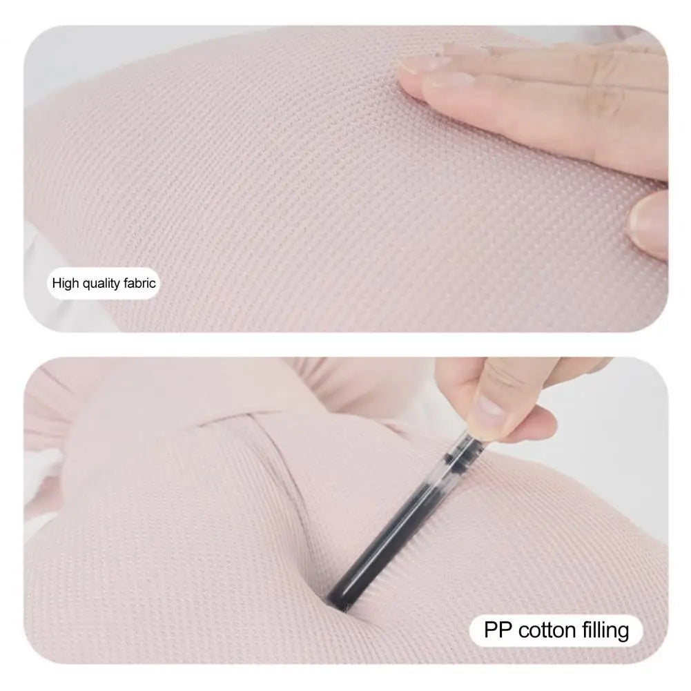 Pink Bow-shaped Pillow Ruffle Lace Decor Plush PP Cotton Filling Pillow Bed Couch Sofa Support Pillow Car Seat Companion Pillows