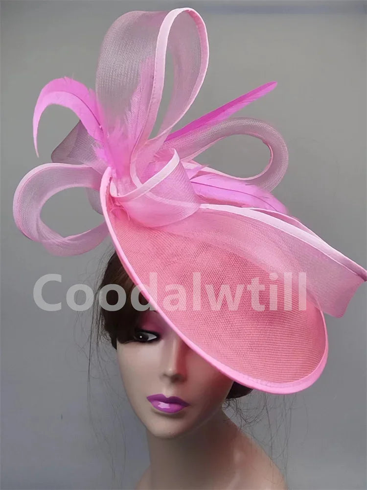 Mesh Fascinator Headpiece Women Formal Event Derby Headpiece Ladies Eleagnt Mariage Millinery Cap Fashion Wedding Fascinator Hat