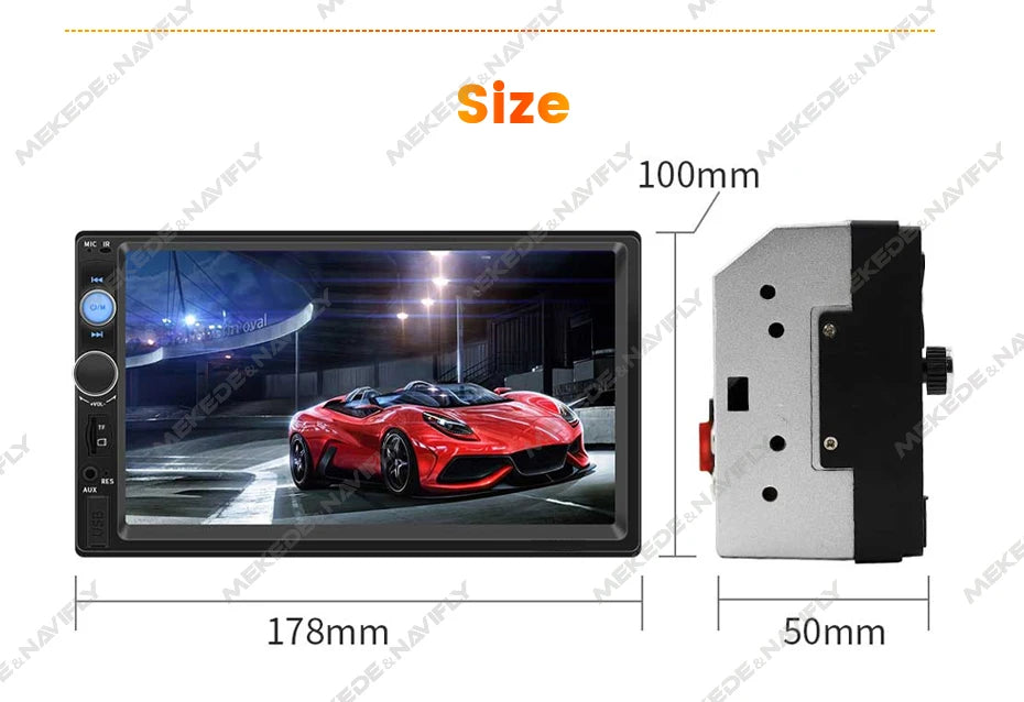 ND1 7010B 2din Dual USB 7Inch Car Radio Autoradio Multimedia Player TF Card for Nissan Hyundai Kia toyata Chevrolet Ford Suzuki