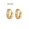 CRMYA Gold Silver Filled 16mm 14mm 12mm Flower Higgle Earring CZ Zircon Hoop Earrings For Women Girls Jewelry Wholesale