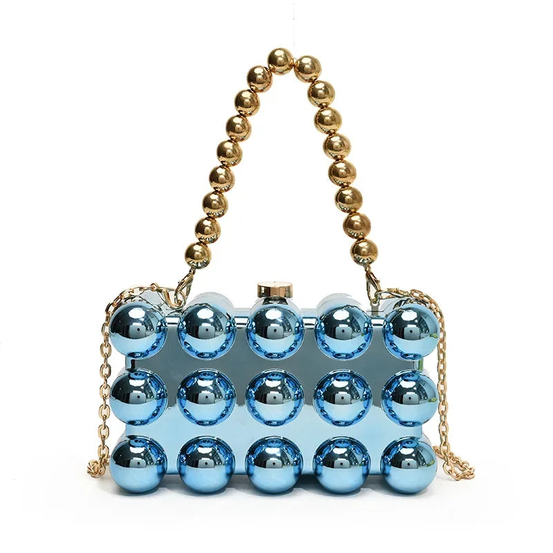 Mini Gold Chain Crossbody Bags for Women 2024 Y2K Korean Fashion Lady Evening Party Shoulder Bag Handbags and Purses