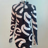 Sexy Long Sleeve Bodycon Mini Dress Women Autumn 2023 Fashion Deep V Neck Print Club Outfits Party Dresses Casual Robe Femme