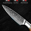 HEZHEN 1-5PC Knife Set Professional Damascus Steel  Chef Santoku Bread Utility Paring Cook Knife For Meat Sharp Kitchen Knife