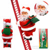 Electric Climbing Ladder Santa Claus Doll with Music, Christmas Tree Hanging Decorations, Christmas Decoration, Kids Xmas Gifts