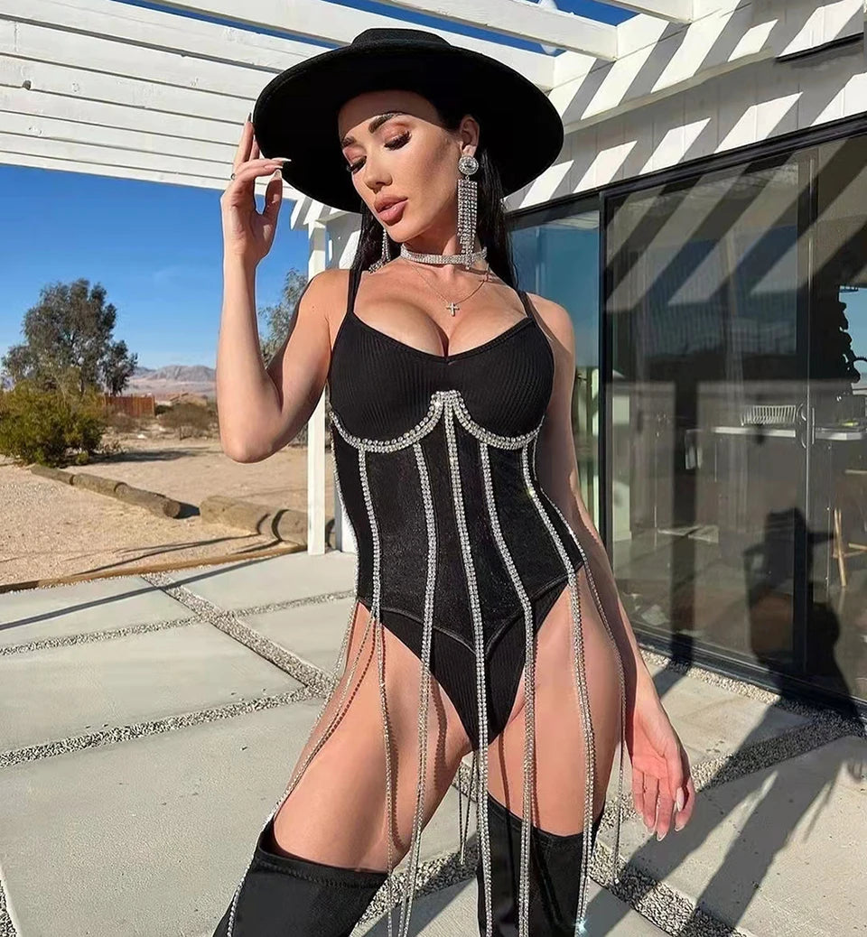 Women's Evening Corset Rhinestone Lace-up Corset Underbust Mesh Bustier Crop Top Bodices Sexy Lingerie Women Body Shaper