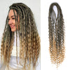 Handmade Dreadlocks Hair Extensions 24Inch Soft Crochet Dreadlock Braids Hair Synthetic Faux Locs Braids Hair For Women And Men