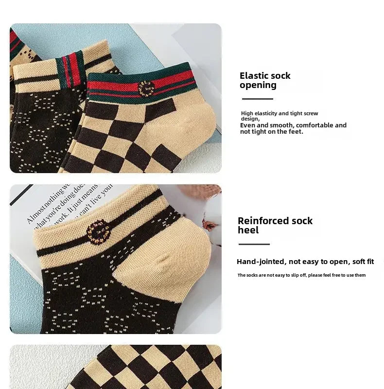 Men's Summer Socks Low-cut Absorbent Anti-odor Cotton Ankle Socks Pop-socks Moisture Absorbent Sweat-absorbent Short Tube