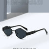 Polygonal Luxury Sunglasses Women Brand Fashion Rhombus Sun Glasses Woman 2024 Retro Vintage Metal Diamond Shades Eyewear