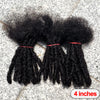 Dreadlock Extension Human Hair 0.6cm Thickness 8 Inch Full Handmade Permanent Locs Can Be Dyed and Bleached for Women Men