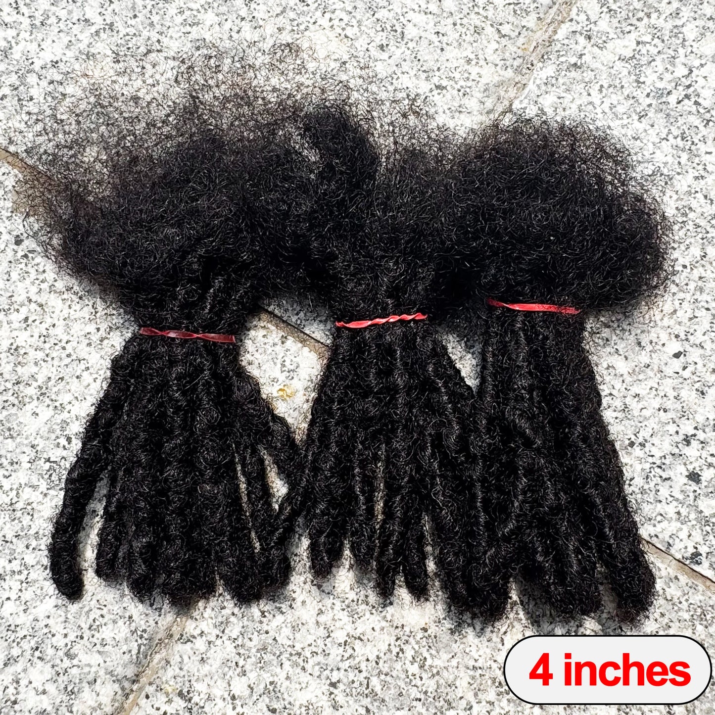 Dreadlock Extension Human Hair 0.6cm Thickness 8 Inch Full Handmade Permanent Locs Can Be Dyed and Bleached for Women Men