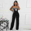 CUTENOVA Women'S Spring Summer Camisole V-Neck Offset Printed Zipper Sleeveless Slim Jumpsuit Fashion  Casual Sexy Jumpsuits