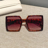 New Vintage Large Frame Sunglasses Women's Brand Designer Square Sun Glasses Women Travel Fashion Eyewear UV400 Gafas De Sol