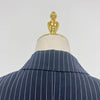 TWOTWINSTYLE Striped Temperament Blazers For Women Notched Collar Long Sleeve Tunic Patchwork Double Breasted Coats Female New