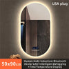 Bathroom Smart Makeup LED Mirror Adjustable light With Bluetooth Speaker Anti-Fog Human Body Induction Hotel Decoration Mirror