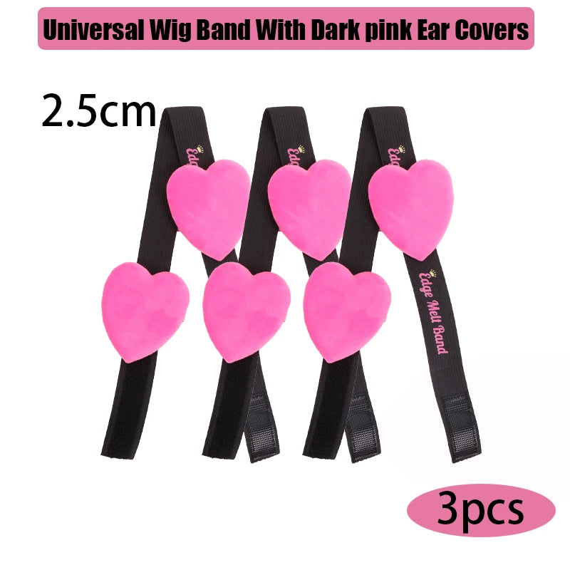 Lace Melting Band With Ear Cover Elastic Band For Wigs Black Wigs Edge Wrap To Lay Edges Wig Headband Lace Frontal Band