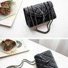 Black Luxury Handbags And Purse Women PU Leather Messenger Shoulder Bag Plaid Female Crossbody Bag Tassel Quilted  Brand