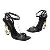Summer Sandals Strange Wedge Heel Woman Shoes One Strap Sandals Narrow Band Elegant Women‘s Pumps Peep Toe Large Size 43