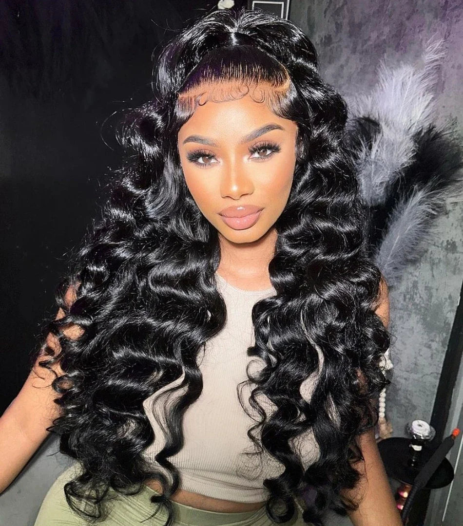 30 40 Inch Loose Deep Wave 13x6 HD Lace Frontal Human Hair Wig Brazilian 13x4 Curly Human Hair Lace Front Wigs Pre Plucked 250%
