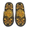 Custom Queen Of Absolutely Everything Gold Baroque Soft Memory Foam House Slippers Women Comfy Warm Anti-skid Sole Slipper