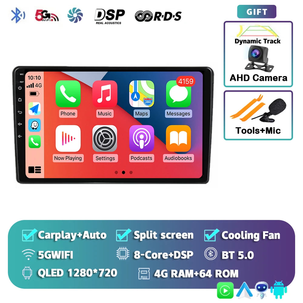 Android 14 Carplay Auto WIFI+4G Car Radio For Peugeot 308 T9 308S 2013 - 2017 Multimedia GPS Player Stereo 2din DSP Head Unit