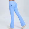 Women Flare Pocket Leggings High Waist Sport Yoga Pants Quick Dry Breathable Leggings Outfit Fitness Gym Clothes Sportwear Pant