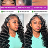 30 40 Inch Loose Deep Wave 13x6 HD Lace Frontal Human Hair Wig Brazilian 13x4 Curly Human Hair Lace Front Wigs Pre Plucked 250%