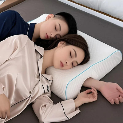 Left Right Arm Couple Pillow Orthopedic Memory Foam Protect Cervical Vertebra Release Arm Pain Pressure Pillow for Side Sleeper