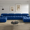 Modern Sectional Sofas Living Room U-Shaped Minimalist Velvet Fabric Large Sofa Couches Luxury 6-Seat Couch with Chaise Ottomans