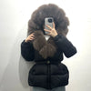 OFTBUY 2025 Winter Clothing Puffer Jacket Women Real Fox Fur Hooded Thick Warm 90% White Duck Down Coat Female Parkas Waterproof
