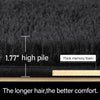 Fluffy Bedroom Rug Carpet Shaggy Fuzzy Rugs for Bedroom Thick Black Area Rugs for Living Room Rugs  for Girls Boys