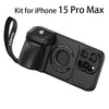 Ulanzi O-LOCK Phone Video Kit for iPhone 15 Pro/Pro Max 15M Remote Selfie Kit Magsafe Phone Case & Grip Handle Kit Vlog Kit