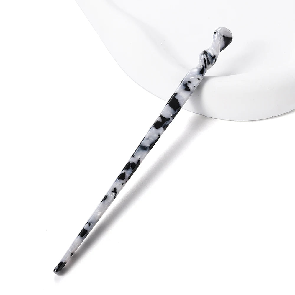 Chinese Style Hair Sticks Vintage Acetate Resin Chopstick Women Hairpins Hair Clip Pin Headwear Wedding Hair Jewelry Accessories