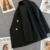 Spring Autumn High Quality Long Sleeve Female Blazer Double Button Jacket Ladies Business Work Wear Formal Coat Women Outerwea