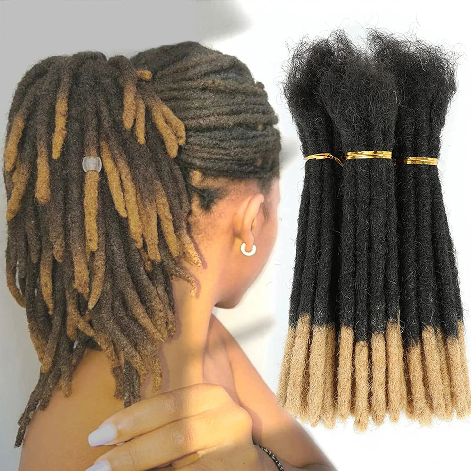 Human Hair Dreadlocks Loc Extensions Kinky Straight Wholesale Crochet Braids Brazilian Remy Hair Extensions 10 20 40 60 Strands