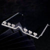 Fashion Design Rhinestone Heart Glasses Frame No Lens Decoration Rave Accessories Crystal Face Jewelry Eye Wear for Women Gift