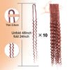 Handmade Dreadlocks Hair Extensions 24Inch Soft Crochet Dreadlock Braids Hair Synthetic Faux Locs Braids Hair For Women And Men