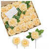 10/25/50Pcs Artificial Rose Flowers Foam Fake Faux Flowers Roses for DIY Wedding Bouquets Party Home Decor Garden Decoration