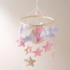 Baby Crib Mobile Rattle Toy 0-12Months Infant Soft Felt Teddy Velvet Pink Bear Bed Bell Hanging Toy Holder Bracket Crib Girl Toy