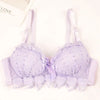 Midnite StarSolid Wireless Sexy Simple Push Up Bra Lace Floral Adjusted Bralette Lingerie Comfort Breathable Bras For Women