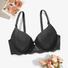 Beauwear Lace Trim Underwire Bra for Women Full Cup Molded Cup Bra Push Up Lingerie