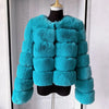 Damenmode Kunstpelzmantel superheiß Herbst Winter Damen kurze Kunstfuchsjacke flauschig hohe Qualität 7XL Damen Pelzmäntel