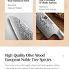 XINZUO Kitchen Knife 6 Set Knife Set 73 Layers Damascus Steel High-end Cooking Tools High Hardness Kitchen Knife Comfort Handle