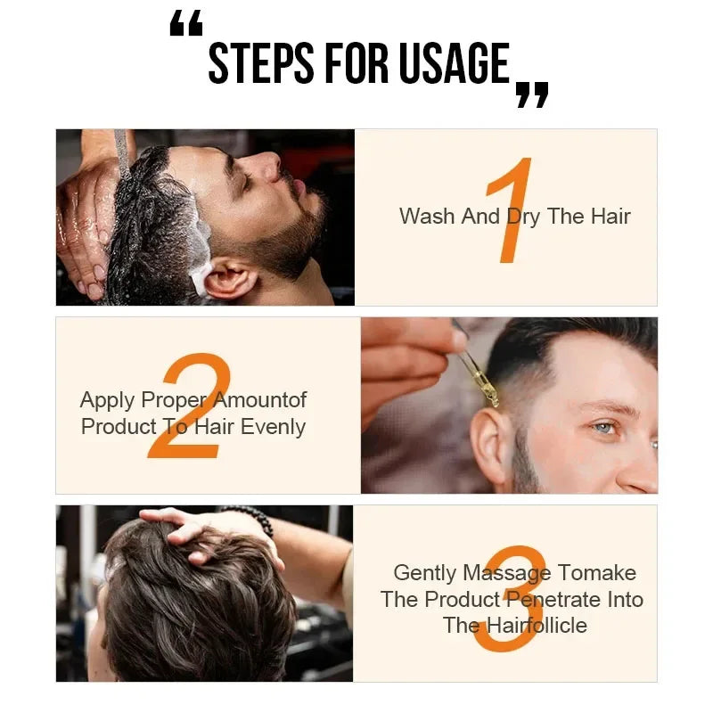 Ginger Hair Growth Serum Anti Hair Loss Baldness Fast Regrowth Hair Care Oil Repair Damaged Hair Scalp Treatment For Women Men